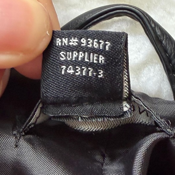 I ❤️ Ronson Black Faux Leather/White Faux Fur Moto Style Jacket Women’s Sz Small - Picture 12 of 15